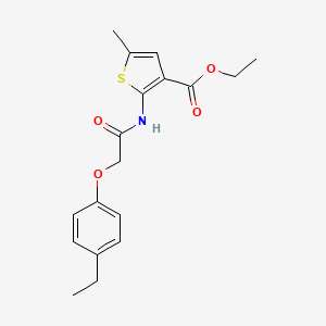 ethyl 2-{[(4-ethylphenoxy)acetyl]amino}-5-methyl-3-thiophenecarboxylate