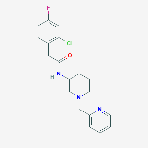 2-(2-chloro-4-fluorophenyl)-N-[1-(2-pyridinylmethyl)-3-piperidinyl]acetamide