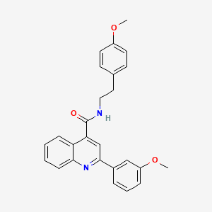 2-(3-methoxyphenyl)-N-[2-(4-methoxyphenyl)ethyl]-4-quinolinecarboxamide