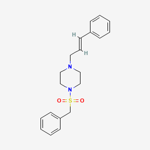 molecular formula C20H24N2O2S B6066033 1-(benzylsulfonyl)-4-(3-phenyl-2-propen-1-yl)piperazine 