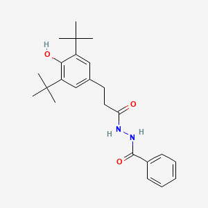 N'-[3-(3,5-di-tert-butyl-4-hydroxyphenyl)propanoyl]benzohydrazide