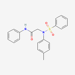 N~2~-(4-methylphenyl)-N~1~-phenyl-N~2~-(phenylsulfonyl)glycinamide