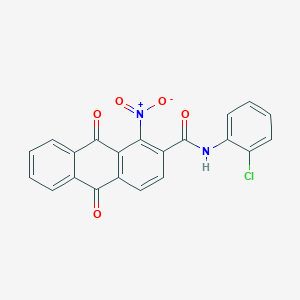 N-(2-chlorophenyl)-1-nitro-9,10-dioxo-9,10-dihydroanthracene-2-carboxamide