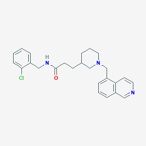 N-[(2-chlorophenyl)methyl]-3-[1-(isoquinolin-5-ylmethyl)piperidin-3-yl]propanamide