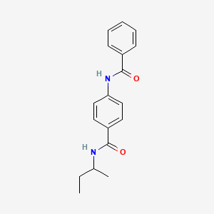 N-(butan-2-yl)-4-[(phenylcarbonyl)amino]benzamide