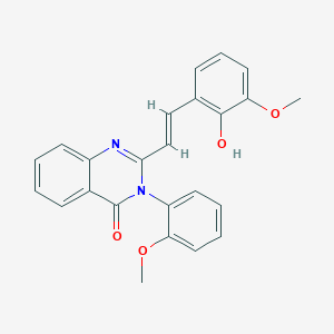 2-[(E)-2-(2-HYDROXY-3-METHOXYPHENYL)-1-ETHENYL]-3-(2-METHOXYPHENYL)-4(3H)-QUINAZOLINONE