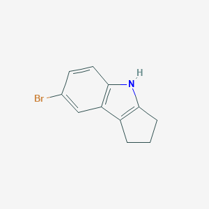 molecular formula C11H10BrN B060662 7-Bromo-1,2,3,4-tetrahydrocyclopenta[b]indole CAS No. 164736-47-4