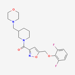 4-{[1-({5-[(2,6-difluorophenoxy)methyl]-3-isoxazolyl}carbonyl)-3-piperidinyl]methyl}morpholine