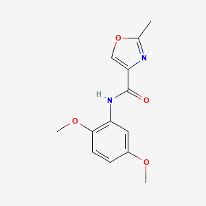 molecular formula C13H14N2O4 B6066240 N-(2,5-dimethoxyphenyl)-2-methyl-1,3-oxazole-4-carboxamide 