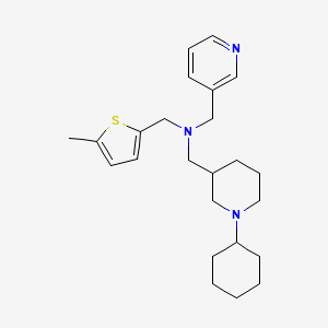 1-(1-cyclohexyl-3-piperidinyl)-N-[(5-methyl-2-thienyl)methyl]-N-(3-pyridinylmethyl)methanamine