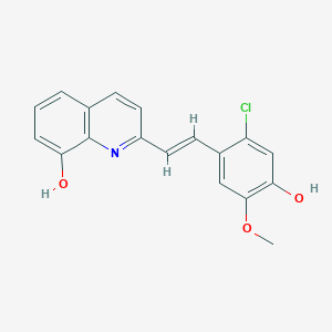 2-[2-(2-chloro-4-hydroxy-5-methoxyphenyl)vinyl]-8-quinolinol