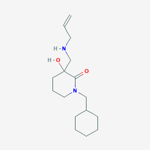 molecular formula C16H28N2O2 B6066273 3-[(allylamino)methyl]-1-(cyclohexylmethyl)-3-hydroxy-2-piperidinone 