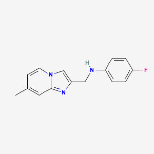 N-(4-FLUOROPHENYL)-N-[(7-METHYLIMIDAZO[1,2-A]PYRIDIN-2-YL)METHYL]AMINE