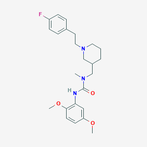 N'-(2,5-dimethoxyphenyl)-N-({1-[2-(4-fluorophenyl)ethyl]-3-piperidinyl}methyl)-N-methylurea