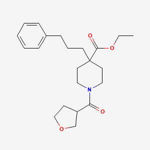 ethyl 4-(3-phenylpropyl)-1-(tetrahydro-3-furanylcarbonyl)-4-piperidinecarboxylate