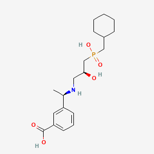 B606630 3-[(1R)-1-[[(2S)-3-(cyclohexylmethyl-hydroxyphosphoryl)-2-hydroxypropyl]amino]ethyl]benzoic acid CAS No. 153994-97-9
