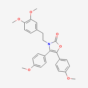 3-[2-(3,4-dimethoxyphenyl)ethyl]-4,5-bis(4-methoxyphenyl)-1,3-oxazol-2(3H)-one