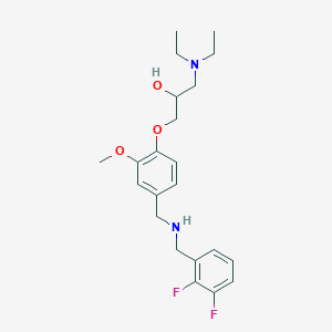 1-(diethylamino)-3-(4-{[(2,3-difluorobenzyl)amino]methyl}-2-methoxyphenoxy)-2-propanol