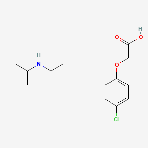 molecular formula C14H22ClNO3 B606633 2-丙胺，N-(1-甲基乙基)-，(4-氯苯氧基)乙酸盐 CAS No. 51346-20-4