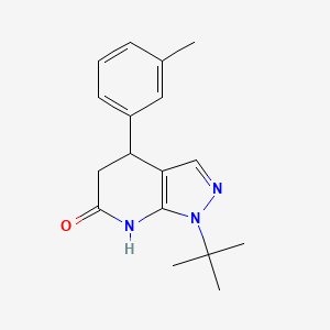 1-tert-butyl-4-(3-methylphenyl)-1,4,5,7-tetrahydro-6H-pyrazolo[3,4-b]pyridin-6-one