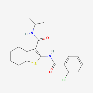 2-[(2-chlorobenzoyl)amino]-N-isopropyl-4,5,6,7-tetrahydro-1-benzothiophene-3-carboxamide