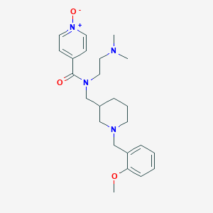 molecular formula C24H34N4O3 B6066403 N-[2-(dimethylamino)ethyl]-N-{[1-(2-methoxybenzyl)-3-piperidinyl]methyl}isonicotinamide 1-oxide 