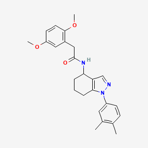 2-(2,5-dimethoxyphenyl)-N-[1-(3,4-dimethylphenyl)-4,5,6,7-tetrahydro-1H-indazol-4-yl]acetamide