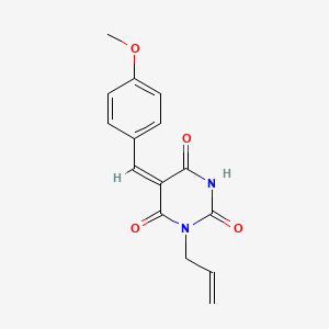 (5E)-5-[(4-methoxyphenyl)methylidene]-1-prop-2-enyl-1,3-diazinane-2,4,6-trione