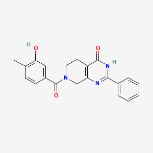 7-(3-hydroxy-4-methylbenzoyl)-2-phenyl-5,6,7,8-tetrahydropyrido[3,4-d]pyrimidin-4(3H)-one