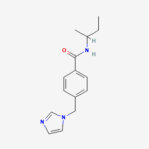 N-butan-2-yl-4-(imidazol-1-ylmethyl)benzamide