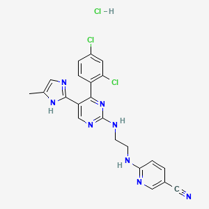 molecular formula C22H19Cl3N8 B606648 CHIR-99021 HCl CAS No. 1797989-42-4
