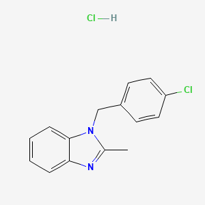 molecular formula C15H14Cl2N2 B606650 Chlormidazole hydrochloride CAS No. 54118-67-1