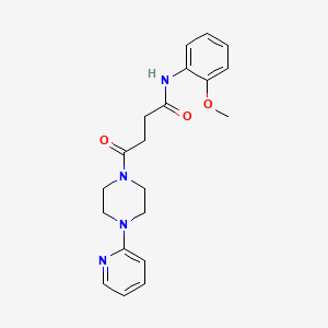 N-(2-methoxyphenyl)-4-oxo-4-[4-(2-pyridyl)piperazino]butanamide