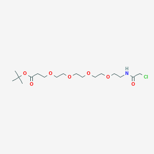 molecular formula C17H32ClNO7 B606652 Chloroacetamido-PEG4-t-Butyl Ester CAS No. 1365655-90-8
