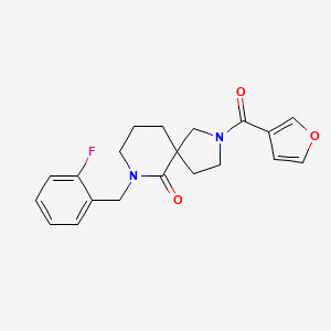 7-(2-fluorobenzyl)-2-(3-furoyl)-2,7-diazaspiro[4.5]decan-6-one