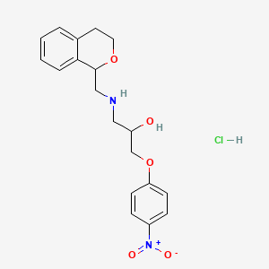 1-[(3,4-dihydro-1H-isochromen-1-ylmethyl)amino]-3-(4-nitrophenoxy)-2-propanol hydrochloride