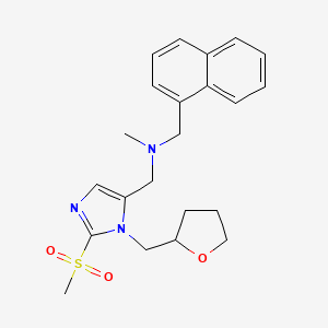 N-methyl-1-[2-(methylsulfonyl)-1-(tetrahydro-2-furanylmethyl)-1H-imidazol-5-yl]-N-(1-naphthylmethyl)methanamine