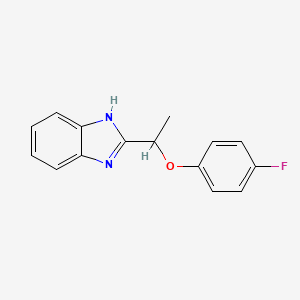 2-[1-(4-fluorophenoxy)ethyl]-1H-1,3-benzodiazole