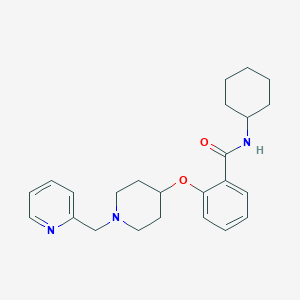 N-cyclohexyl-2-{[1-(2-pyridinylmethyl)-4-piperidinyl]oxy}benzamide