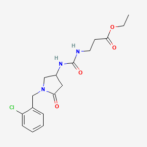 ethyl N-({[1-(2-chlorobenzyl)-5-oxo-3-pyrrolidinyl]amino}carbonyl)-beta-alaninate