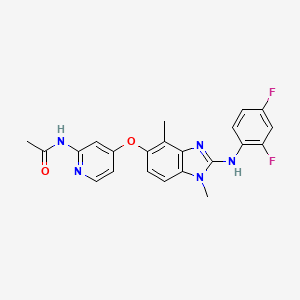 molecular formula C22H19F2N5O2 B606664 Chz868 CAS No. 1895895-38-1