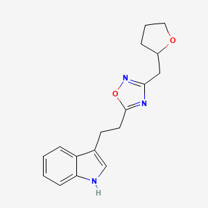 3-{2-[3-(tetrahydro-2-furanylmethyl)-1,2,4-oxadiazol-5-yl]ethyl}-1H-indole