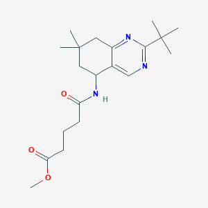 methyl 5-[(2-tert-butyl-7,7-dimethyl-5,6,7,8-tetrahydro-5-quinazolinyl)amino]-5-oxopentanoate