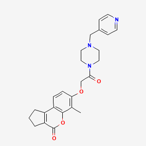 6-methyl-7-{2-oxo-2-[4-(pyridin-4-ylmethyl)piperazin-1-yl]ethoxy}-2,3-dihydrocyclopenta[c]chromen-4(1H)-one