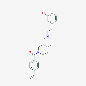 N-ethyl-N-({1-[2-(3-methoxyphenyl)ethyl]-3-piperidinyl}methyl)-4-vinylbenzamide