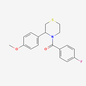 (4-Fluorophenyl)[3-(4-methoxyphenyl)thiomorpholin-4-yl]methanone