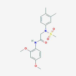 N-(2,4-dimethoxyphenyl)-N~2~-(3,4-dimethylphenyl)-N~2~-(methylsulfonyl)glycinamide