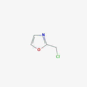 molecular formula C4H4ClNO B060668 2-(Chloromethyl)oxazole CAS No. 185246-17-7
