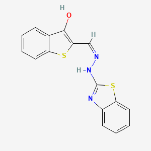 molecular formula C16H11N3OS2 B606680 cIAP1 E3 ligase inhibitor D19 CAS No. 380640-76-6