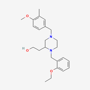 2-[1-(2-ethoxybenzyl)-4-(4-methoxy-3-methylbenzyl)-2-piperazinyl]ethanol